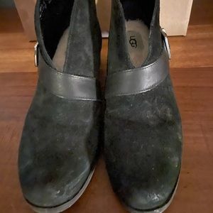UGG Australian Black Wright Belted Bootie Size 7.5